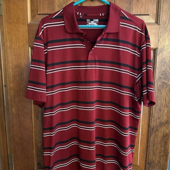 Under Armour Men’s Heatgear XL Golf Shirt Striped - Picture 1 of 5